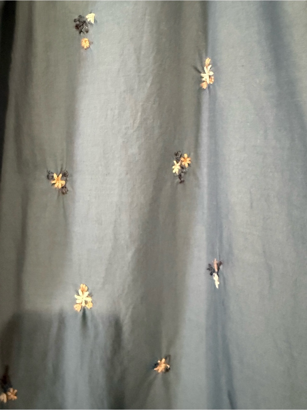 Universal Threads Blue Spaghetti-Strap Embroidered Sundress - Picture 3 of 4